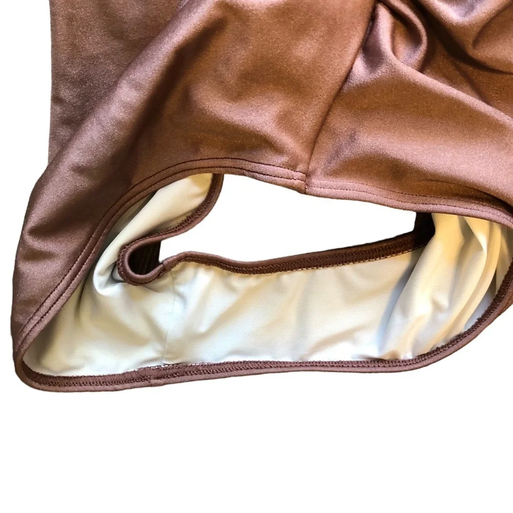 Rylee + Cru Key Hole One Piece Mulberry Shimmer